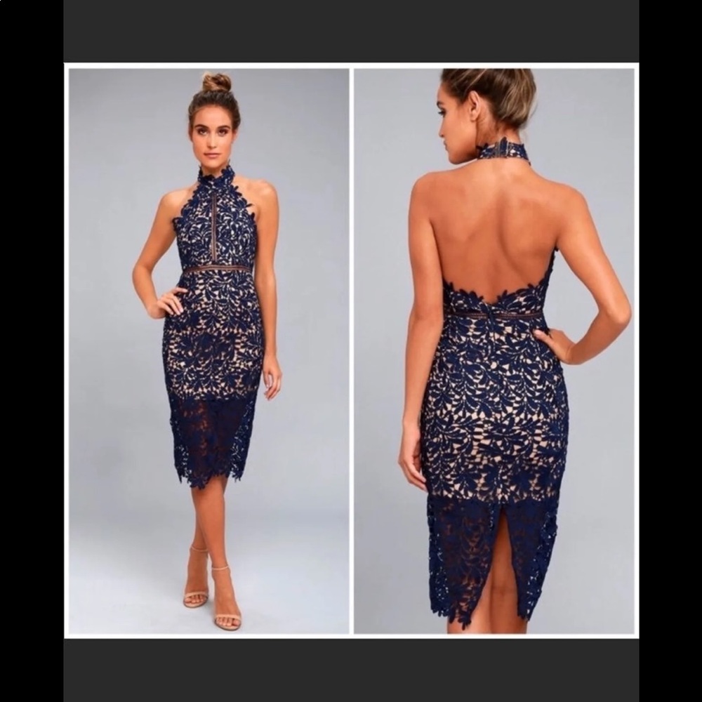SOLD!!!!! Lulus lace halter dress